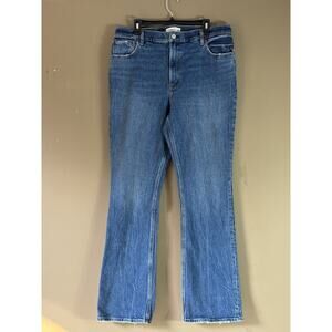 Abercrombie & Fitch Jeans Plus 33/16L Ultra High Rise 70's Flare Dark Wash